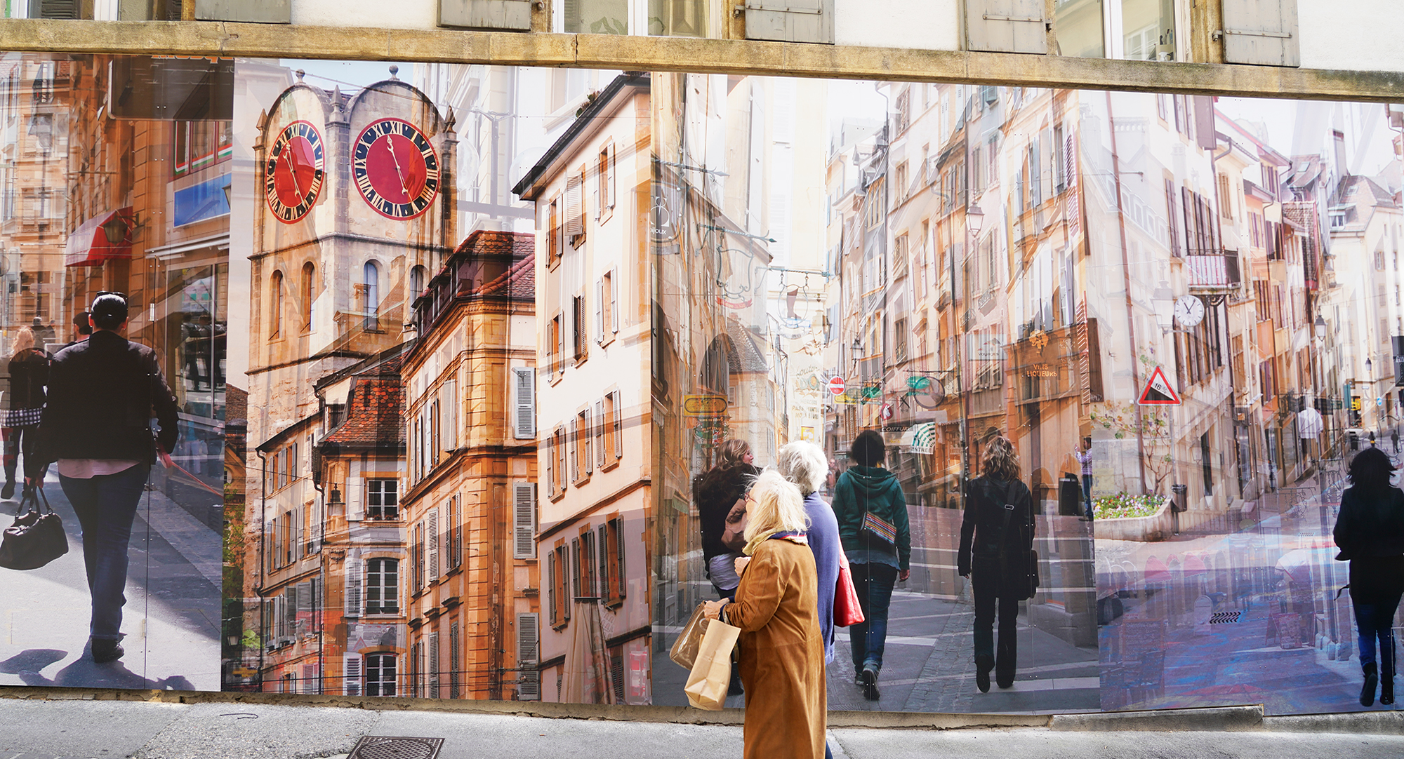 Fresque photographique, Neuchâtel, Suisse