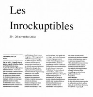 Inrockuptibles, Novembre 2002